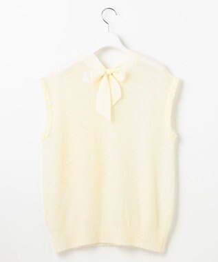 自由区 【カトリエムブーケ】Motif floral プルオーバーニット オフ