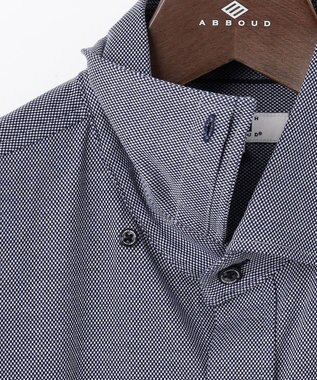 JOSEPH ABBOUD 【ジャージーシャツで快適な着心地】コンパクトジャージー バーズアイ シャツ サックスブルー系