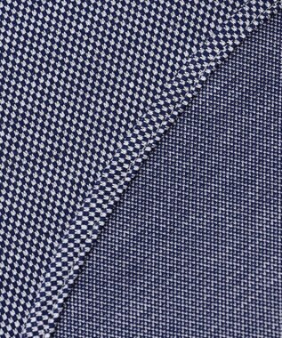 JOSEPH ABBOUD 【ジャージーシャツで快適な着心地】コンパクトジャージー バーズアイ シャツ サックスブルー系