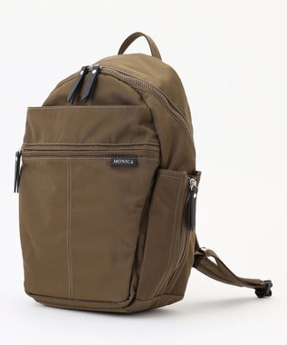 LA BAGAGERIE 【MONICA】サイドジップリュックサック カーキ