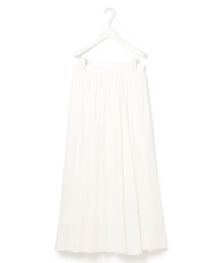 ICB 【洗える】レーヨンシルクローン フレアスカート オフホワイト系