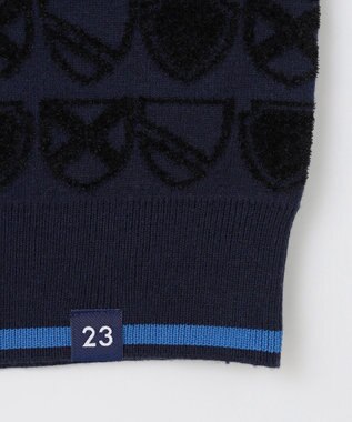 23区GOLF 【WOMEN】エンブレムジャガード ニット ネイビー系5