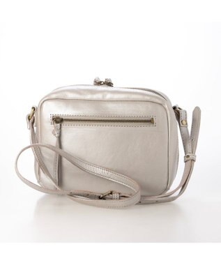 UNBILLION ピークスピーク PEAKSPEAK / 牛革パッチワークスクエアショルダー シルバー