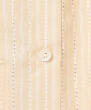 J.PRESS LADIES 【洗える】BEZ空羽ストライプ 前開き シャツカラー ブラウス イエロー系1