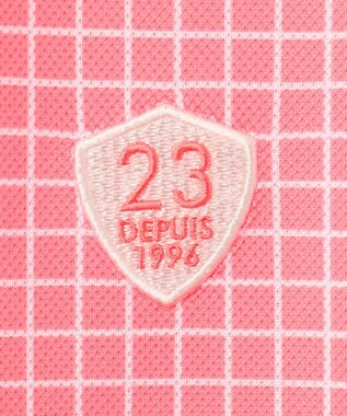 23区GOLF 【WOMEN】【吸水速乾】グラフ柄 長袖シャツ ピンク系3
