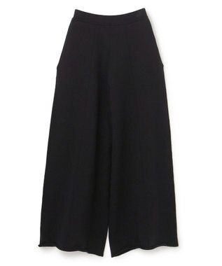 uncrave スウェットライクニット パンツ ブラック