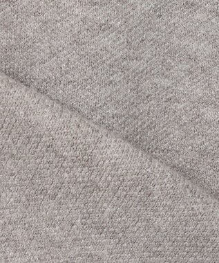 ANY L ハーフジップニットフーディー ライトグレー