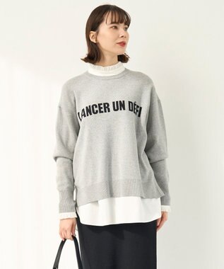 UNFILO フリルネックシャツ オフ