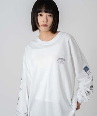 WEGO 【ユニセックス着用ITEM】別注BENDAVISアンサンブルグラフィックT ホワイト