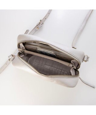 UNBILLION ピークスピーク PEAKSPEAK / 牛革パッチワークスクエアショルダー シルバー