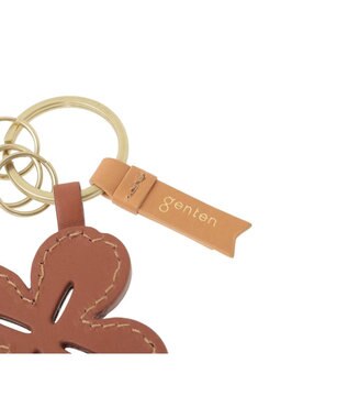 genten クアドリフォリオ キーホルダー ブラウン