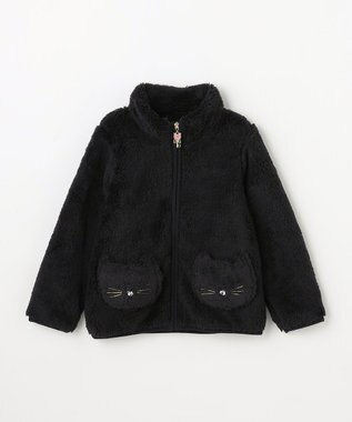 ANY KIDS 【ドッキング可能】ネコボアブルゾン クロネコ
