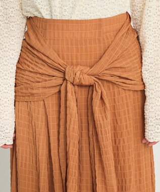 CRAFT STANDARD BOUTIQUE ツイストベルトフレアスカート Orange