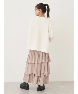 earth music&ecology サイドボタンダンボールプルオーバー Ivory