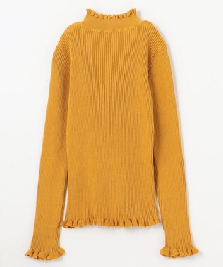 組曲 KIDS 【150-160㎝】リブニット マリーゴールド系