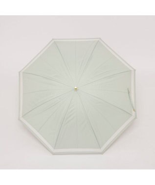 UNBILLION カシュネ cachenez / 【晴雨兼用】【日傘】UV カット率99％以上 PU切り継ぎボーダーバルーンショートパラソル グリーン