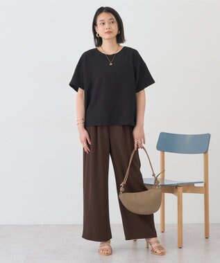 AMERICAN HOLIC サッカーコクーンブラウス Black