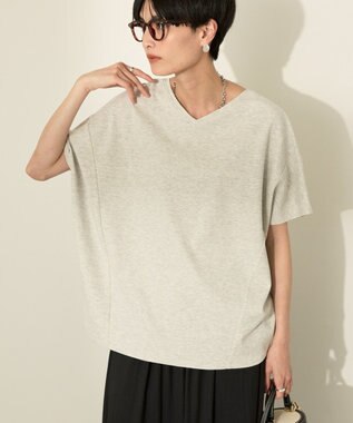 AMERICAN HOLIC 【接触冷感】フレンチスリーブコクーンプルオーバー Oatmeal