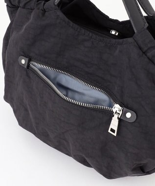 Y'SACCS 【Y’SACCS vous et】サイドギャザー2WAYトート Sサイズ ブラック