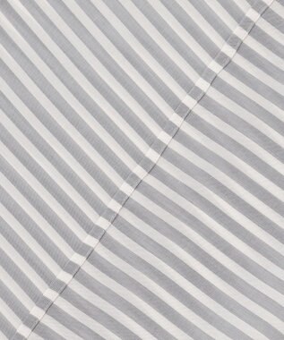 ICB 【接触冷感・洗える】 キュプラローンストライプ ワンピース ティールグレーストライプ系