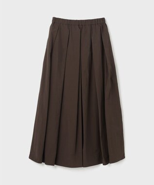GRACE CONTINENTAL タックギャザータフタスカート ブラウン