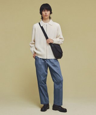 UNFILO MENS 【新色追加】FINE MOVE デニム タックパンツ [24年商品] スモーキー ブルー