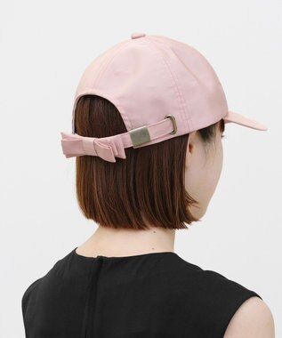 TOCCA 【UV90%以上カット・吸水速乾・接触冷感・抗菌防臭・洗える・サイズ調整可・リボン取り外し可】LOGO RIBBON CAP キャップ ピンク系