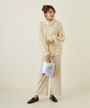 ROOTOTE 1474【取外し可能ショルダー付き】LT.サコッシュ.フェザー.カラー-B 02：シルバー・パープル