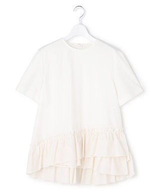 23区 【R(アール)】クロスフリルジャージー ランダムフリル Tシャツ