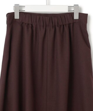 ICB L 【洗える】 シアービエラ フレアスカート ダークブラウン系