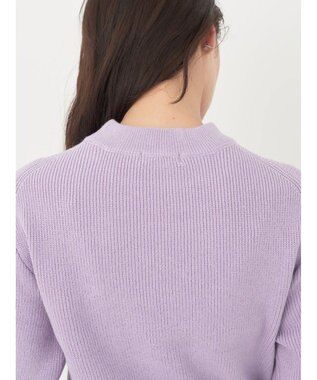 earth music&ecology アンチピリングハイネックプルオーバー Lavender