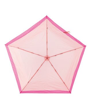MOONBAT 【雑誌掲載Oggi7月号】Magical tech(マジカルテック) 超軽量 折りたたみ傘 65g 50cm ヘムボーダー UV ローズピンク