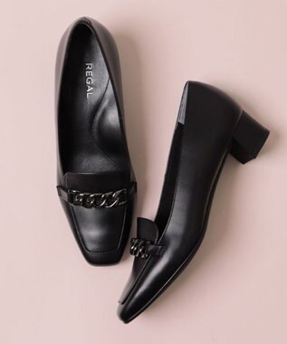 REGAL FOOT COMMUNITY 【リーガルレディース】F27R 晴雨兼用ヒールアップローファー パンプス