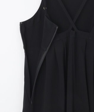 GRACE CONTINENTAL トリアセタックサロペット ブラック