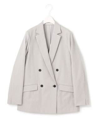 ICB 【セットアップ対応・洗える】 LooseWeave ダブルブレストジャケット トープ系