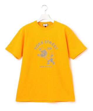 J.PRESS YORK STREET 【UNISEX】ブルドッグプリントTシャツ イエロー系