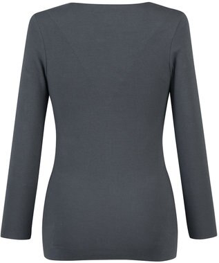 Wing あったかインナー 集中保温設計(背中部分) 綿100％(肌側) アウターにひびきにくい 【綿の贅沢ここちフラット 集中保温】 8分袖 長袖 秋 冬 EL4867 ウイング／ワコール ダークブラウン