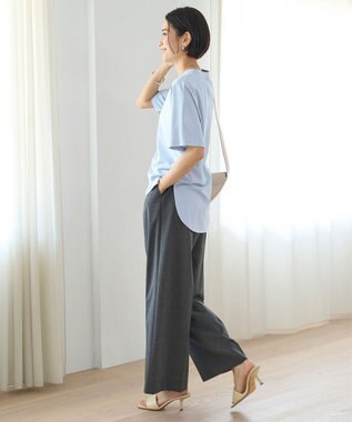 UNFILO 【新色追加】イージーワイドパンツ グレンチェック