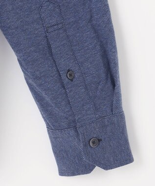 JOSEPH ABBOUD 【ストレッチ】コンフォートジャージーシャツ ネイビー系