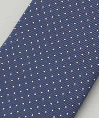 GOTAIRIKU 定番【日本製】シルク ネクタイ_ピンドット ブルー系8