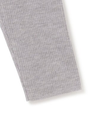 ICB 【WEB限定・洗える】エクストラファインメリノ リブニットカーディガン ライトグレー系