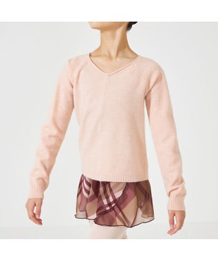 Chacott ジュニア ニットトップ ヨーロピアンピンク