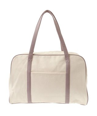 Maison de FLEUR キャンバスキャリーオンボストンバッグ Dark Pink