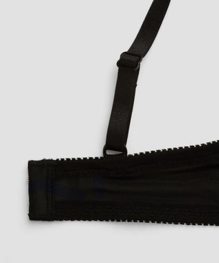 San-ai Resort（三愛水着楽園） シアードットチュール　ブラジャー＆ショーツセット【northerly】 BK×WH