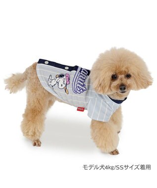 PET PARADISE スヌーピー ベースボール Ｔシャツ 《グレー》 小型犬 グレー