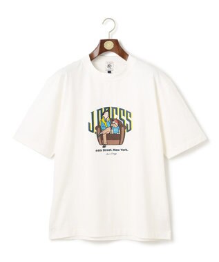 J.PRESS MEN 【AaronChang】【UNISEX】プリント Tシャツ ホワイト系