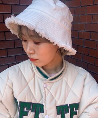 WEGO フリンジバケットハット ホワイトその他