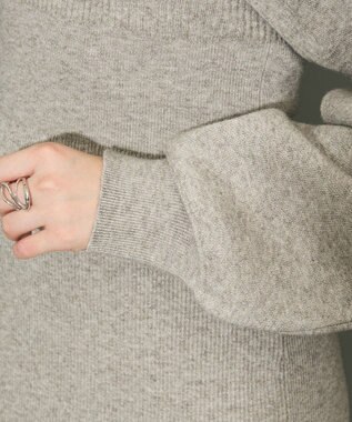 Green Parks ボレロ付ニットワンピース Light Gray