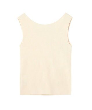 YECCA VECCA 2wayスクエアノースリーブニット Ivory