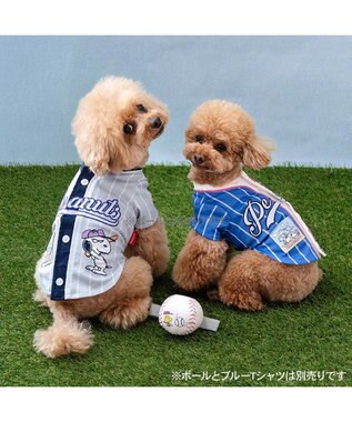 PET PARADISE スヌーピー ベースボール Ｔシャツ 《グレー》 小型犬 グレー